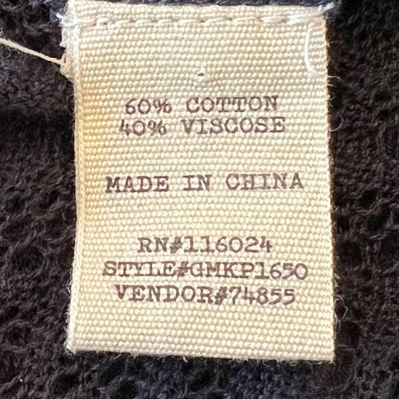 Navy Cowl Neck Lace Top BKE Small - Picture 6 of 7